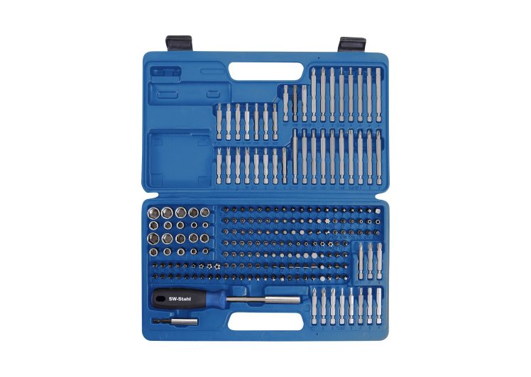 SW-STAHL set ključeva nasadnih bitova torx i imbus unutrašnji i vanjski 1/4″ 208 dijelni 04141L