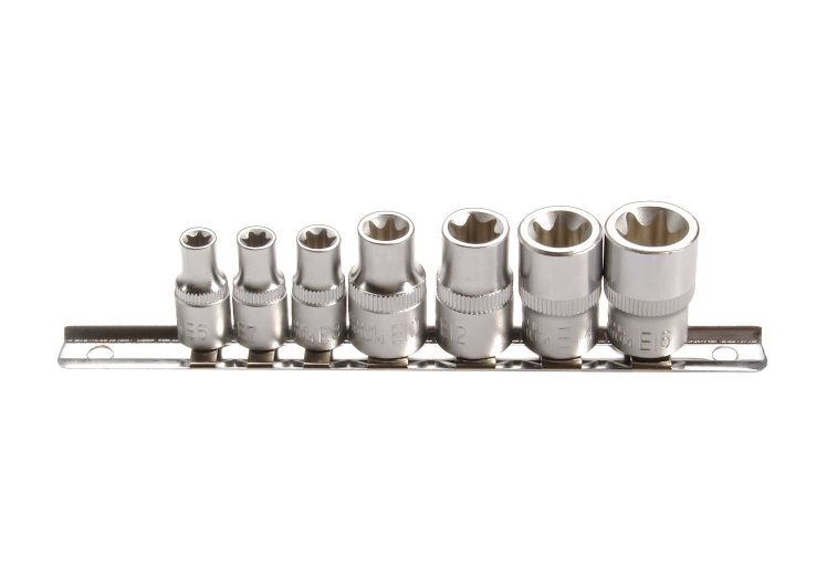 SW-STAHL set ključeva nasadnih 1/4″ e6,7,8 i 3/8″ e10,12,14,16 torx ženski 7 dijelni 04430L