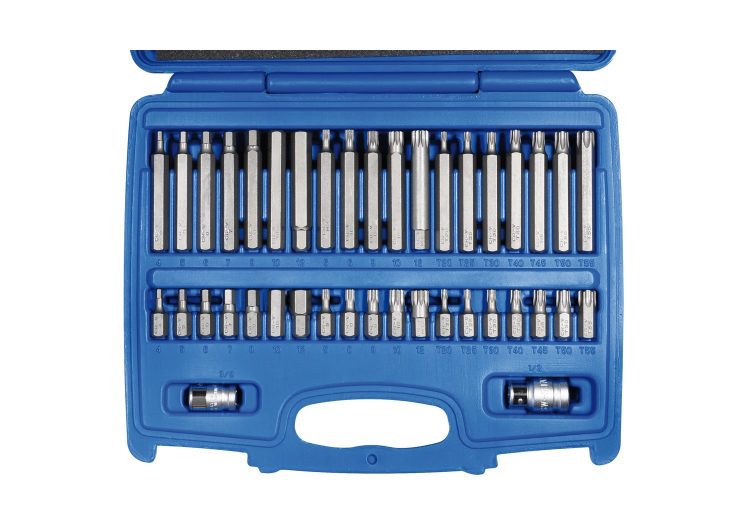 SW-STAHL set bitova 3/8″+1/2″ torx,imbus,12-kutni set 40 dijelni u koferu, 04470L