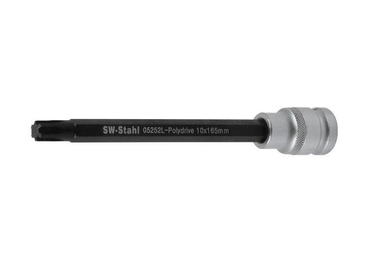 SW-STAHL ključ nasadni 1/2″ polydrive 10x165mm za vijke cilindra glave v.a.g (oem VW T10070) 05252L