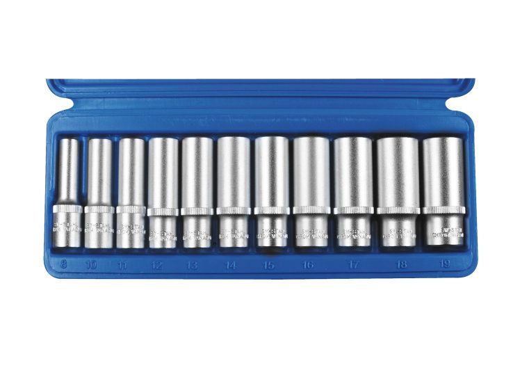 SW-STAHL set nasadnih ključeva 3/8″ 6 kutni dugi 78mm dimenzije od 8-11mm 10 dijelni, 05530L