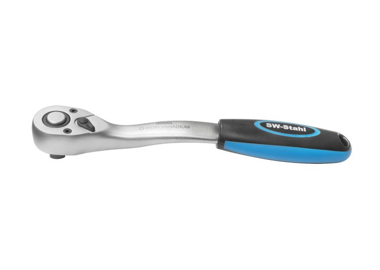 SW-STAHL račna 1/2″ 72 zuba 255 mm ergonomska ručka plava, 05990L