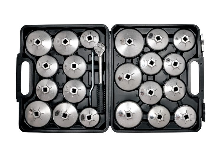 SW-STAHL ključ za filter ulja ,pašteta, 1/2, set 23 dijelni 65-101mm sa račnom 08450L