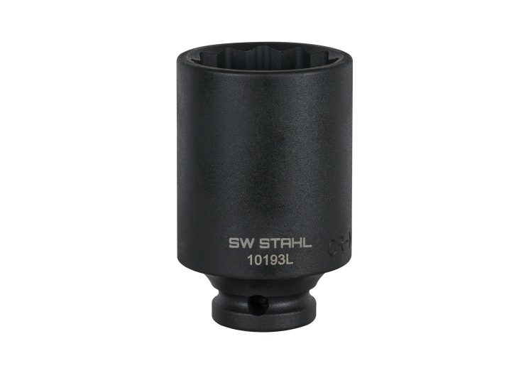 SW-STAHL ključ nasadni 1/2″ udarni 36mm 12 kutni extra dugi 78mm za vijke osovine Audi, Bmw E36/E39/x5, Ford, Nissan, VW, 10193L