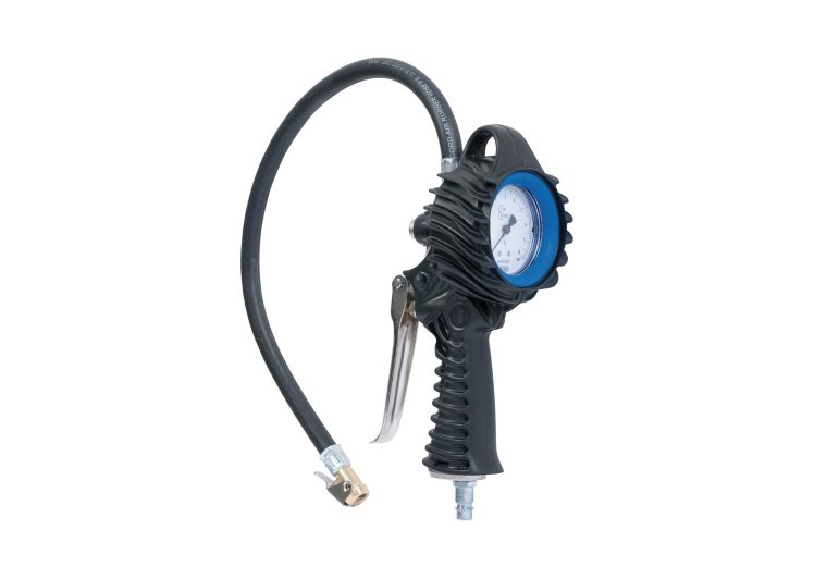 SW-STAHL manometar za pumpanje guma 0-10 bar-a crijevo 540mm umjeren prema normi 86/217/ewg 25034l