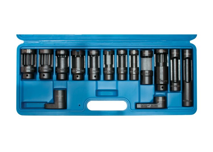 SW-STAHL set ključeva za lambda sonde i dizne 1/2″ i 3/8″, 6 i 12 kutni 14 kom 26042L