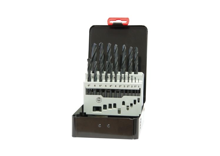 SW-STAHL svrdlo hss industrijsko 1-10mm x 0,5mm u metalnoj kutiji set 19 dj. 80419l