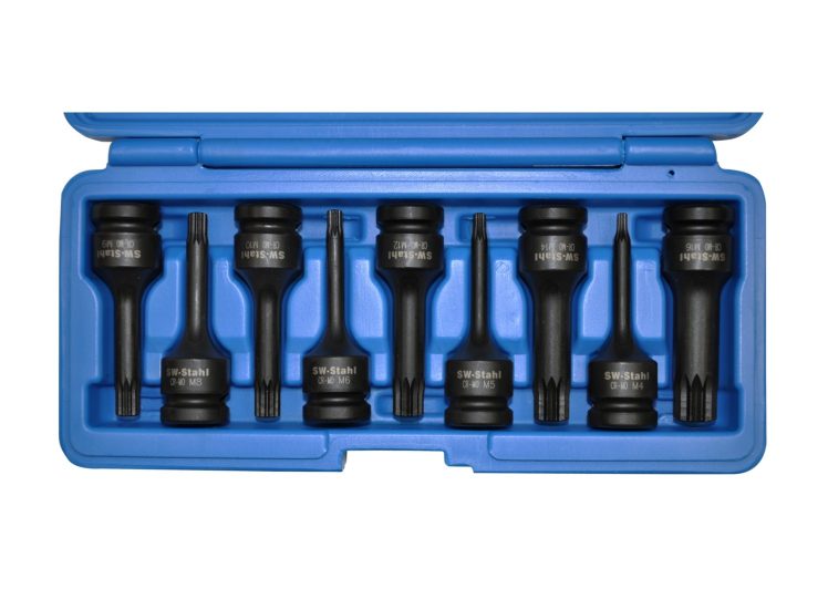 SW-STAHL ključ nasadni 1/2″ udarni 12-kutni 75mm m4-m16 set 9 dijelni S5482