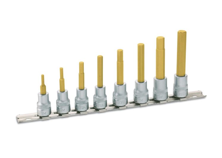 Set ključ nasadni   3/8″ imbus 3-10 tin, na tračnom držaču