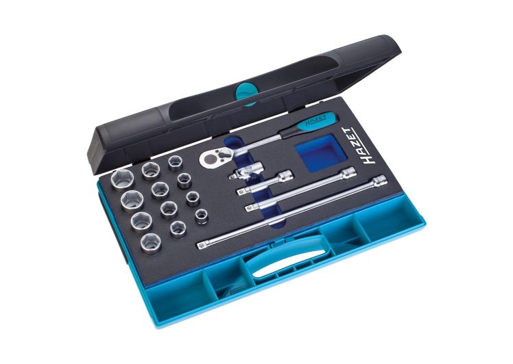 Set ključ nasadni 3/8″ 17-dj. 6kt 10-22mm