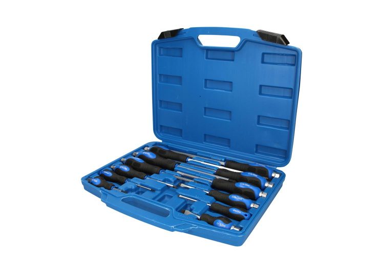 BRILLIANT TOOLS set odvijača u koferu 6 križnih i 6 ravnih udarni, BT034012