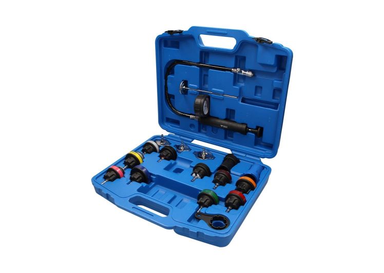 BRILLIANT TOOLS set za kontrolu/dijagnostiku hladnjaka, sustava za hladenje, 18 dijelni, BT521200