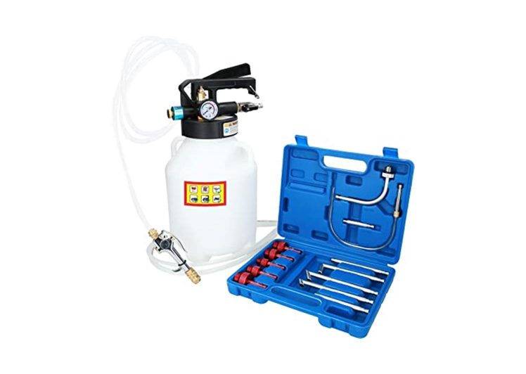 BRILLIANT TOOLS pumpa za izmjenu ulja u mjenjaču sa adapterima, 8 djelna, pneumatska, BT621000