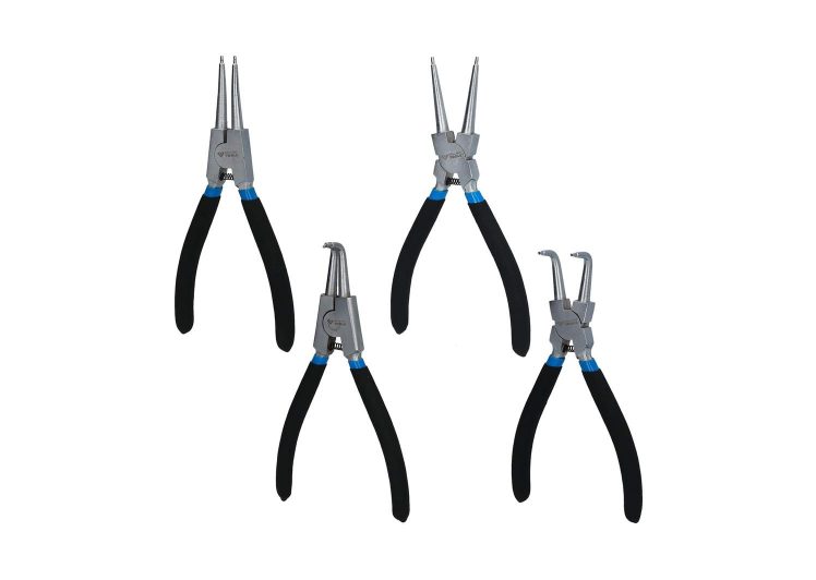 BRILLIANT TOOLS seger kliješta 4-dijelni 2 ravna + 2 zakrivljena, BT067900