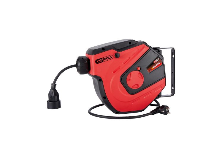 KS TOOLS strujni produžni kabel na koloturi, 15m, 1,5 mm2 – 150.4217