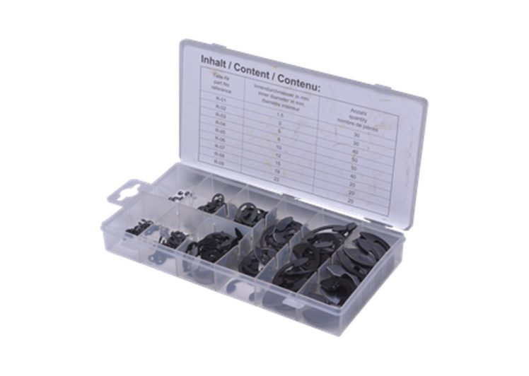 SW-STAHL set metalnih osigurača za sajle -šplente -300 dj. Od 30×1,5 do 20x22mm s8039