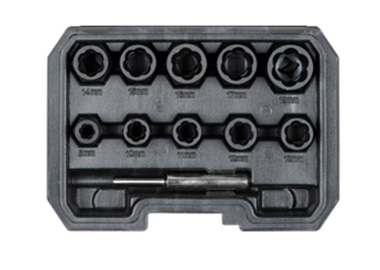 Set spiralnih nastavaka 3/8″