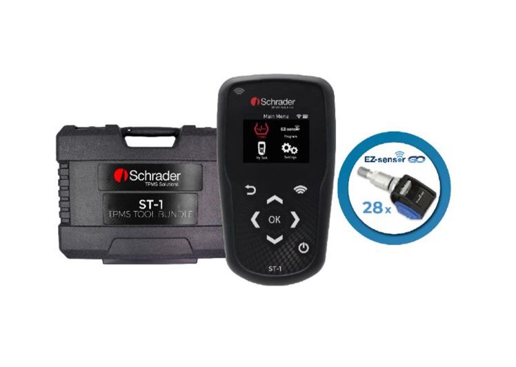 Schrader TPMS Uređaj za Programiranje Ventila ST-1 + 28 Metalnih 2200-GO1 Senzora (PN7093)