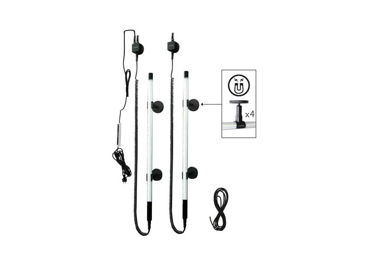 Scangrip Set Mobilnih Svjetiljki (2 kom.) x 96 SMD LEDica za Dvostupnu Dizalicu, 1250 Lumena, Magnetski Držač (03.5225)