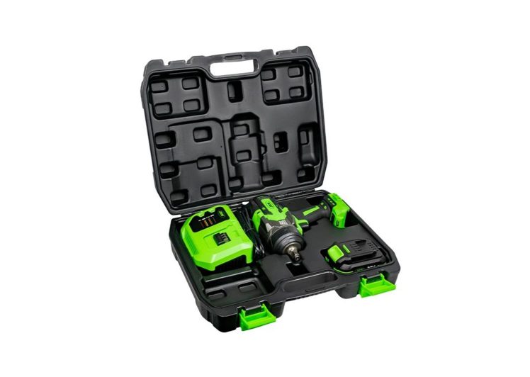 JBM Aku Udarni Odvijač 1/2″ 1300 Nm 20 V Baterija 4,0 Ah, Punjač, Kofer (60044C)