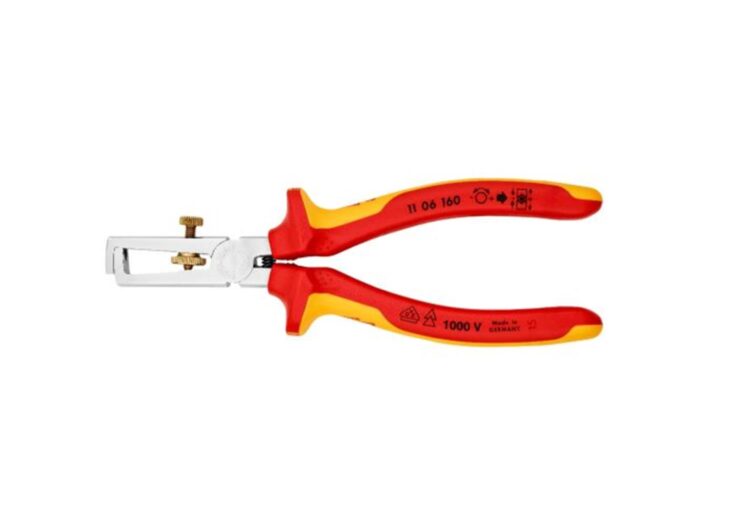 KNIPEX VDE SKIDAČ IZOLACIJE S OTVARAJUĆOM OPRUGOM UNIVERZALAN 11 06 160
