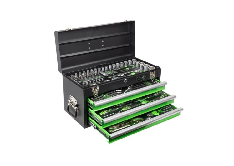 JBM set alata u metalnoj kutiji 1/2″ gedore industrijski nasadni ključevi 143-dj. – 54261