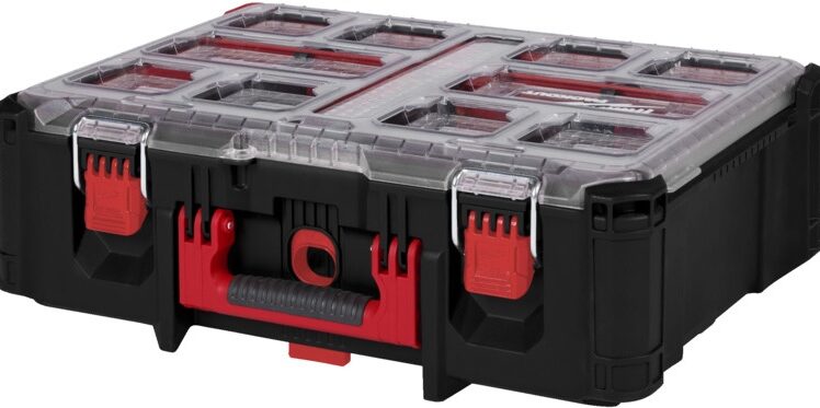 Milwaukee organizator za alat, duboki, packout, 10 odvojenih pretinaca, vodonepropusno