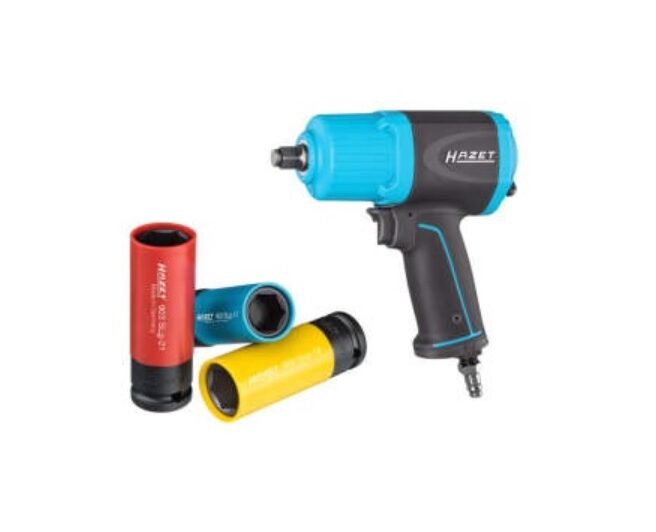 Hazet pneumatski pištolj 1/2″, 1700 Nm, 3x nasadni ključ (17,19 i 21 mm)
