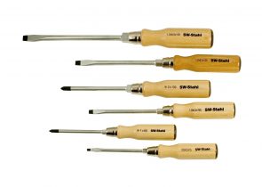 Set odvijača drvena drška 6 dijelni