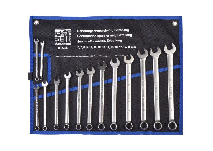 SW-STAHL set ključeva kombiniranih 6-19 mm tanki i dugi 14dj. U platnenom etuiu 00830l