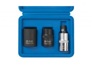 SW-STAHL nastavak za kočione čeljusti 5-kutni set od 3 dijela, 01448L