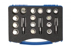 SW-STAHL set za popravak navoja čepa kartera m15/m18/m20, sa novim vijcima i nareznicama 33 dijelni, 03020L