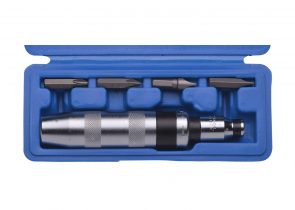 SW-STAHL set udarnog odvijača standardna izvedba, metalna ručka 2 križna i 2 ravna bit-a 5 dijelni, 04100L