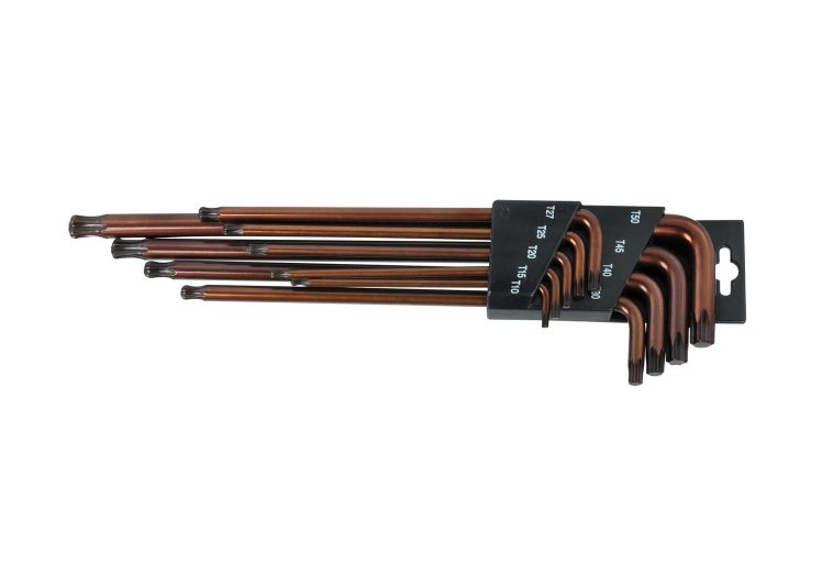 SW-STAHL set l ključeva torx bez rupe extra dugi t10-t50 9 dijelni, visokolegirani, 04230L