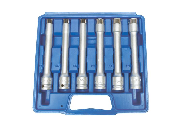 SW-STAHL set nasadnih ključeva1/2″ torx ženski e profil e10-e20 150mm dugi set 6 dijelni, 05685L