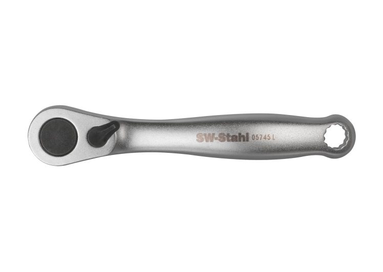 SW-STAHL račna 1/4″ za bitove 72 zuba metalna drška kratka 05745L
