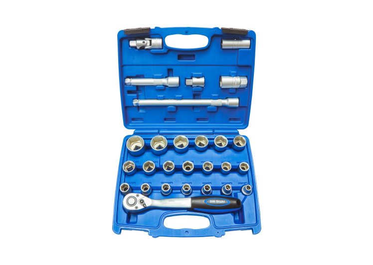 SW-STAHL set alata 1/2″ gedore sa račnom i nastavci 27 dijelni, 07624L