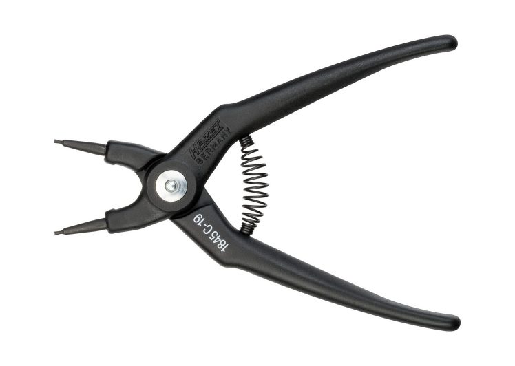 HAZET kliješta seger 180mm zakrivljena za unutrašnje osigurače, plastična drška, 1845C-19