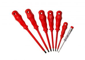 SW-STAHL set odvijača električarskih do 1000V, 4 ravna, 2 križna, ispitivač napona, 31610L