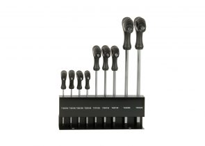 SW-STAHL set odvijača t-ručka torx t10-t50 9 dijelni na metalnom nosaču, 31660L