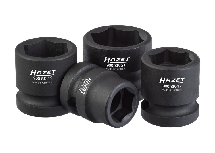 HAZET set nasadnih ključeva 1/2″ 6-kutnih udarnih ojačanih 4 dj.13/17/19/21mm, 900sk/4