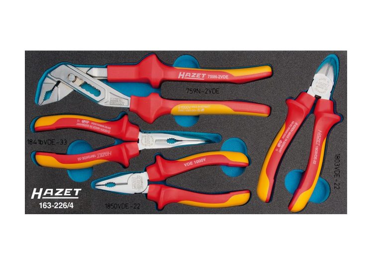 set kliješta crveno žute 4dj. 163-226/4