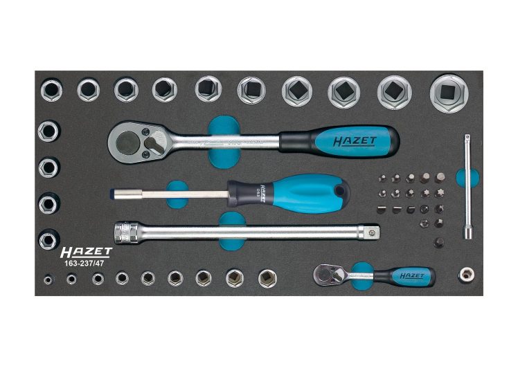 set gedora 1/2″ + 1/4″ 47 dj. 163-237/47