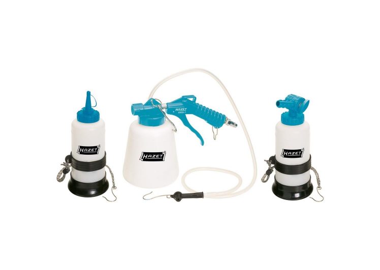 HAZET posude za izmjenu kočione tekućine 6-8 bara set od 2x 0,75 i 1x1l, 4969-1/3