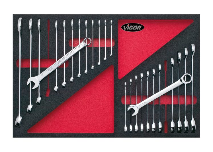 VIGOR set alata za kolica 25 dijelni u spužvastom umetku, V1517