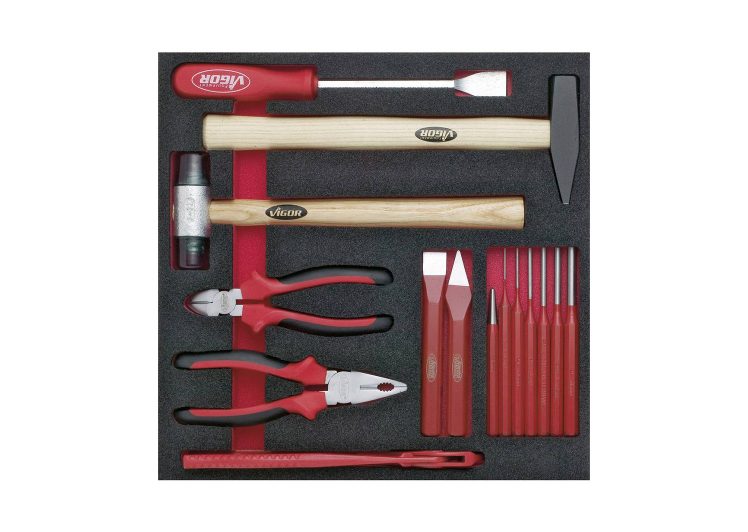 VIGOR set alata za kolica 15 dijelni u spužvastom umetku, V1521