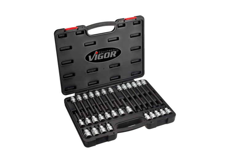VIGOR set nastavaka 1/2″ imbus profil 5-19 30 dijelni, V1919