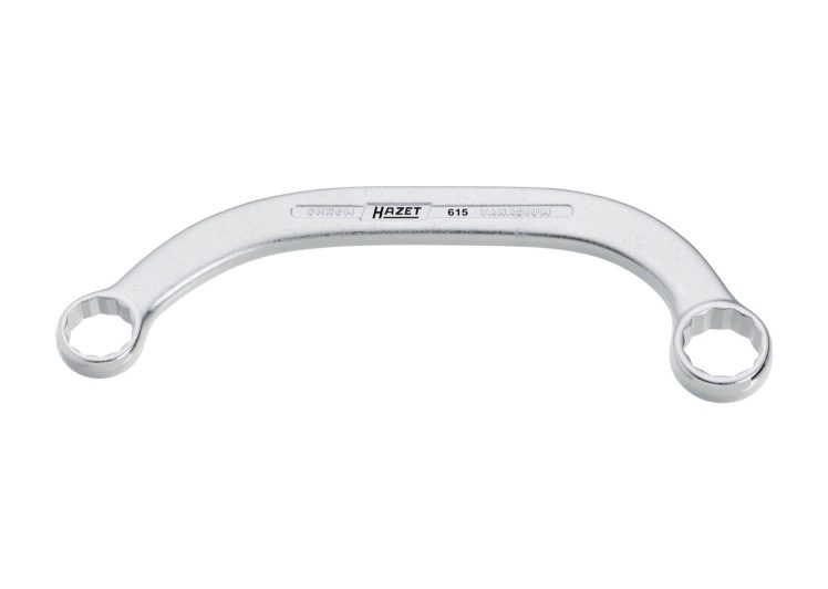 HAZET ključ okasti 19×22 zakrivljeni, 615-19×22