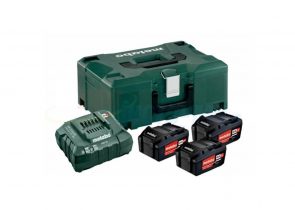 Set 3 baterije 18v sa punjačem 2×5,2ah + 1x4ah u metalnom koferu