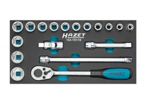 Set nasadnih ključeva u spužvastom umetku 18-dj. 163-191/18